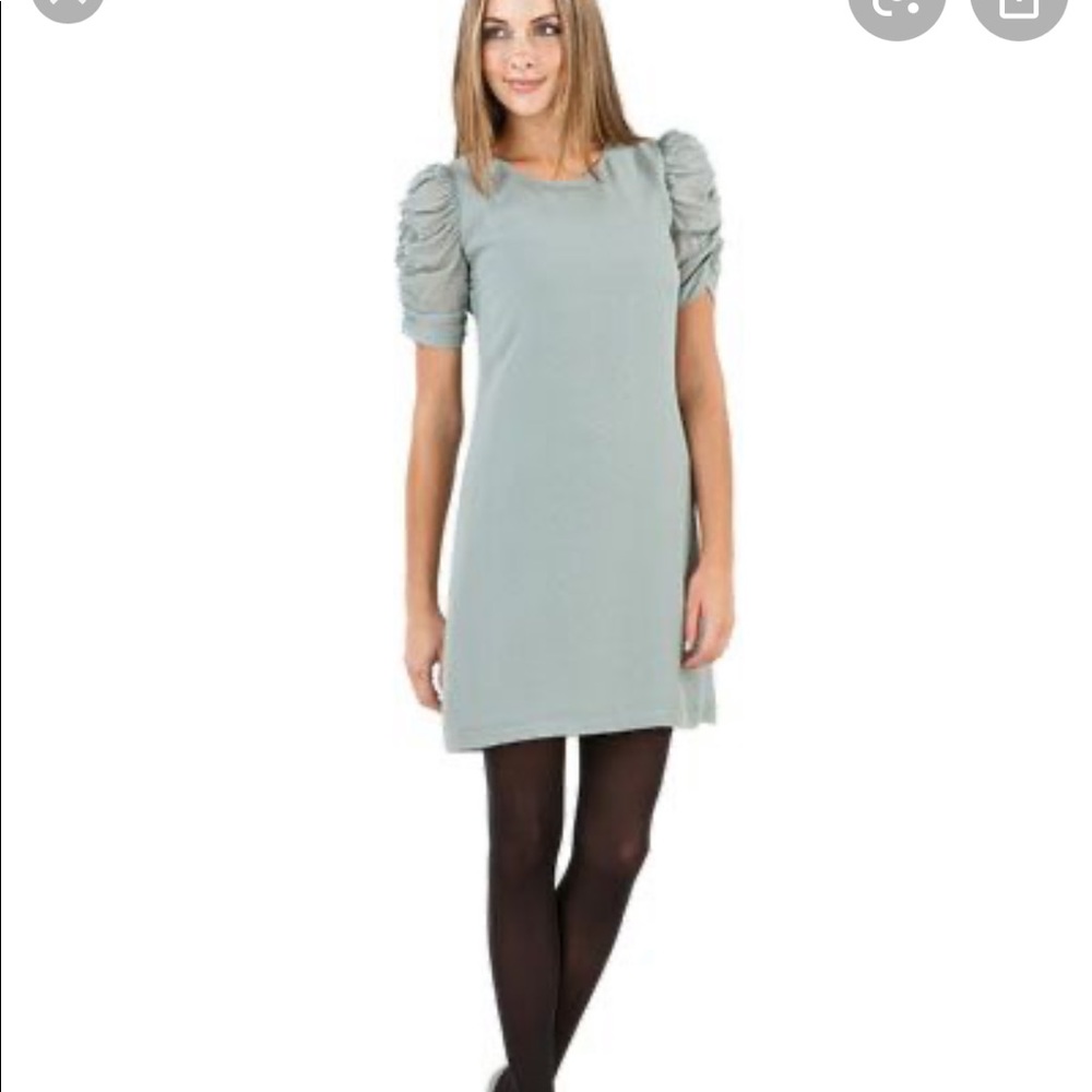 New Theory dress with ruffled sleeves